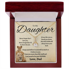 To My Daughter Necklace – This Old Lion’s Love