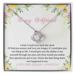 To My Girlfriend – My Love, My Forever Necklace Gift