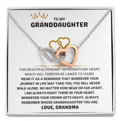 To My Granddaughter - Wherever You Go, My Heart Is With You, Love Grandma