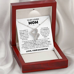 To My Loving Mom - I’m So Lucky to Have You in My Life Necklace from Daughter