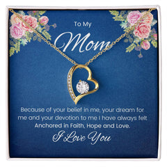 To My Mom Gift – Anchored in Love Necklace