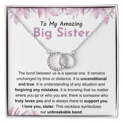 To My Amazing Big Sister – Our Unbreakable Bond Necklace