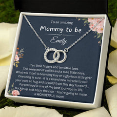 Gift for Mommy-To-Be - A Miracle in the Making Necklace