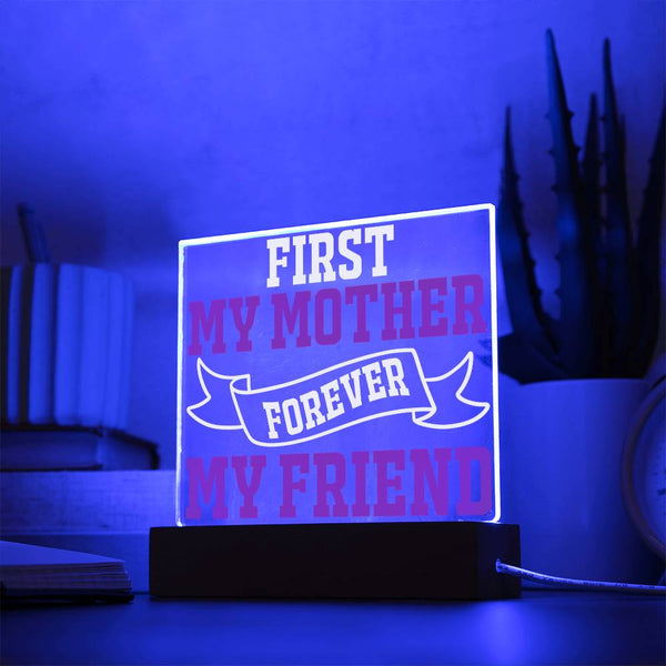 First My Mother, Forever My Friend – Banner Edition Plaque