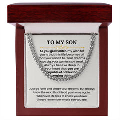 To My Son – 'Chase Your Dreams' Necklace