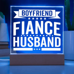 From Boyfriend to Husband – All In One LED Plaque