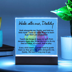 Personalized Acrylic Plaque for Dad – Heartfelt Gift from Child