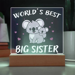 World’s Best Big Sister – Koala Design Plaque