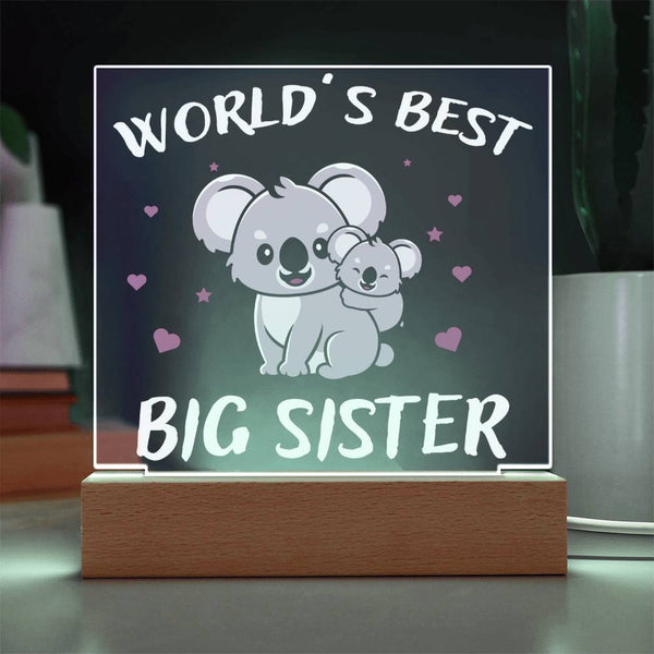World’s Best Big Sister – Koala Design Plaque