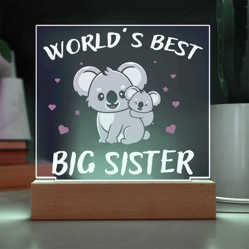 World’s Best Big Sister – Koala Design Plaque