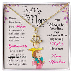 To My Mom - You’ll Forever Be My Loving Mother Necklace from Son