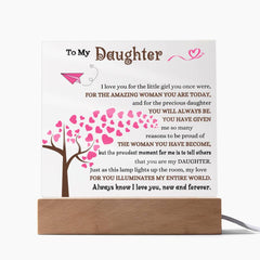 Birthday Gift for Daughter, Acrylic Plaque for Daughter