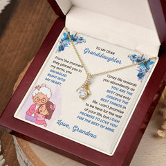 Gift From Grandpa To Granddaughter, Jewelry Gift of Endless Love, Alluring Beauty Necklace