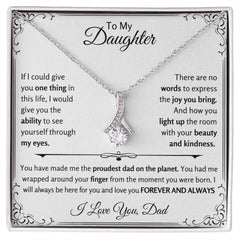 Gift For Daughter, Gift From Dad to Daughter, Heartfelt Jewelry Gift for Daughter