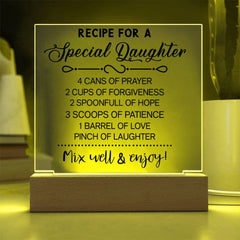 Recipe for a Daughter – Love in Every Spoonful Plaque