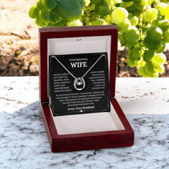 Wife Gift Pendant Necklace, Gift For Wife, Romantic Anniversary Present, Meaningful Gift for Her