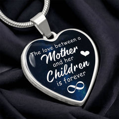 Heart Necklace for Mother – 'The Love Between Mother and Children' Jewelry