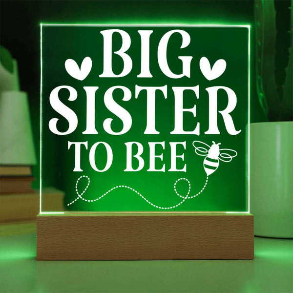 Big Sister to Bee – Buzzing With Excitement Plaque
