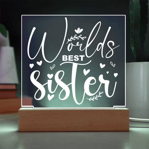 World’s Best Sister – No Competition Plaque