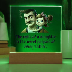 Personalized Acrylic Plaque for Daughter from Dad – Heartfelt Gift for Her