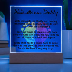 Personalized Acrylic Plaque for Dad – Heartfelt Gift from Child