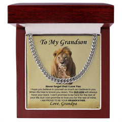 Cuban Link Chain for Grandson – 'Old Lion' Promise from Grandpa