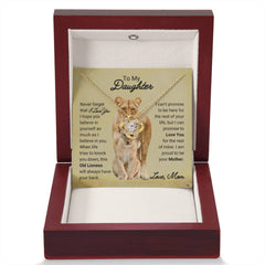 To My Daughter - 'Old Lioness' Promise Necklace from Mom