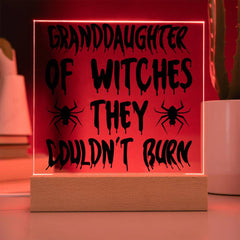 Granddaughter of Witches They Couldn’t Burn Plaque