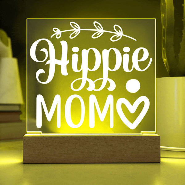 Hippie Mom – Minimalist Heart Edition Plaque