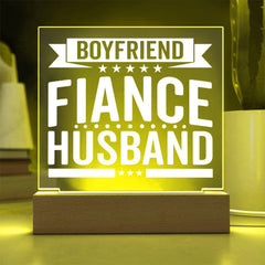From Boyfriend to Husband – All In One LED Plaque