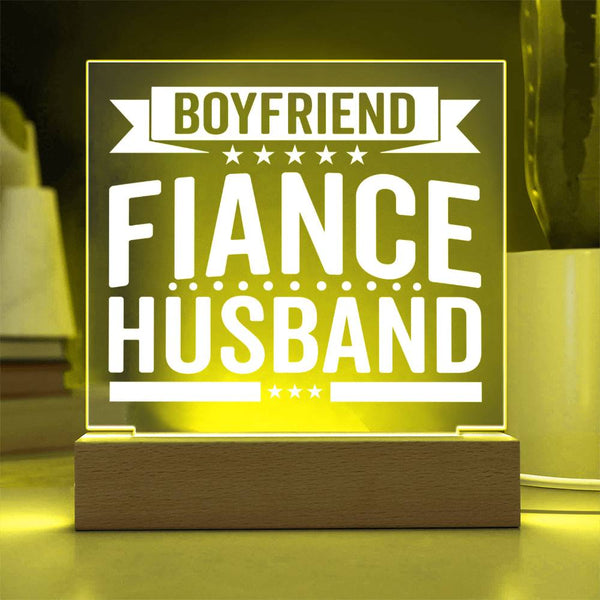 From Boyfriend to Husband – All In One LED Plaque