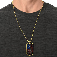 Dog Tag for Son – Inspirational Gift with Motivational Message