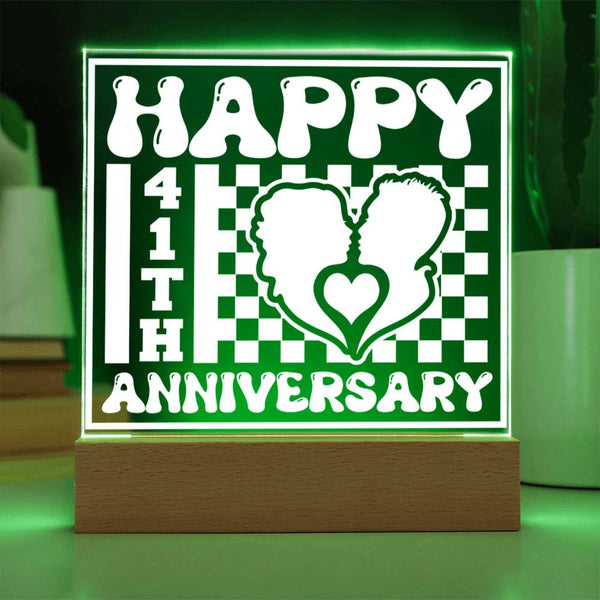 Happy 41st Anniversary Love Plaque