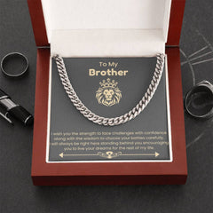 Gift For Brother, Meaningful Necklace for Brother, Sentimental Jewelry Gift, To My Amazing Brother