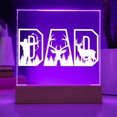 Bowhunter Dad – Born to Aim, Built to Lead Plaque