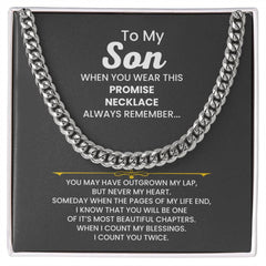 To My Son Chain - 'Always Remember' Promise Necklace