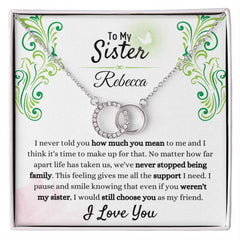 To My Sister Necklace – Always Chosen, Always Loved