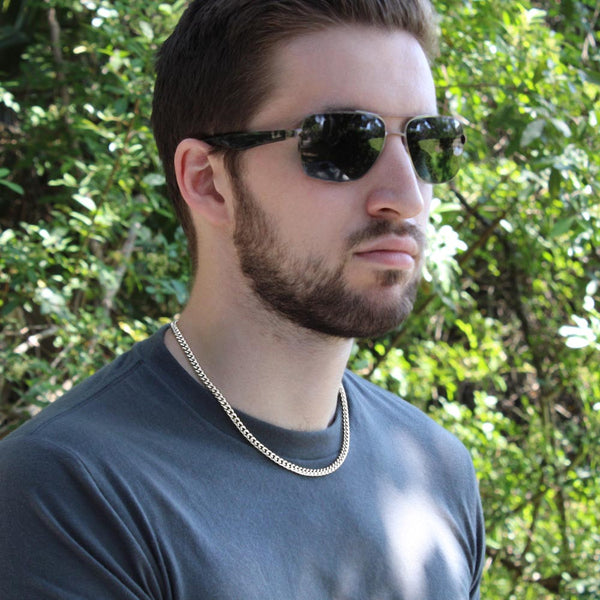 Cuban Link Chain for Grandson – 'Always in My Heart' Sentimental Gift